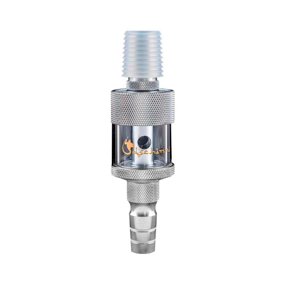 ALU. MOLASSEFÄNGER SILVER (MIT ADAPTER)